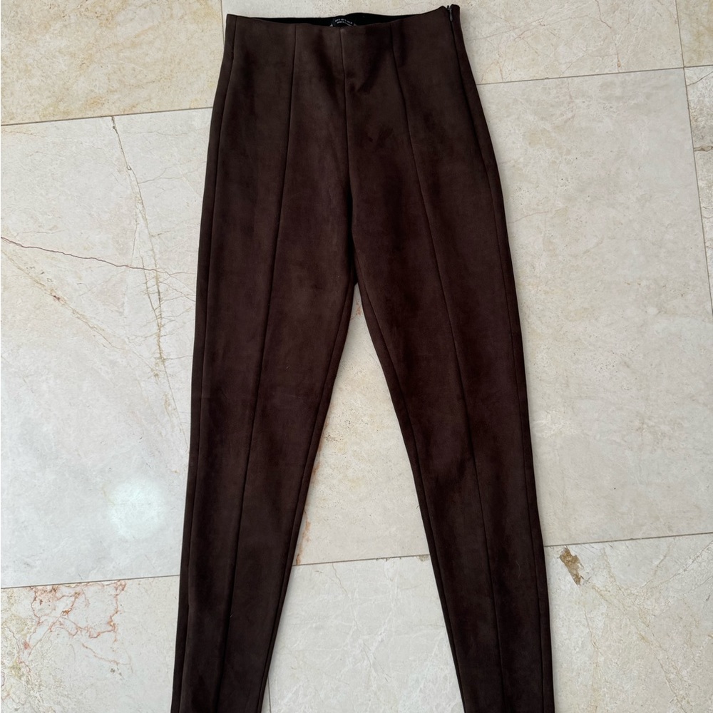 Zara women's faux suede pants.